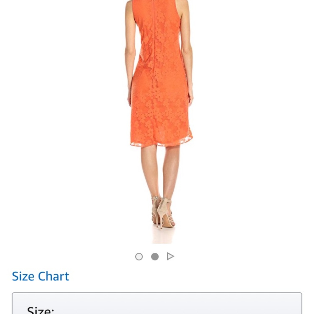 NWT- Nine West Hi low floral shift dress, size 12. - Picture 8 of 8